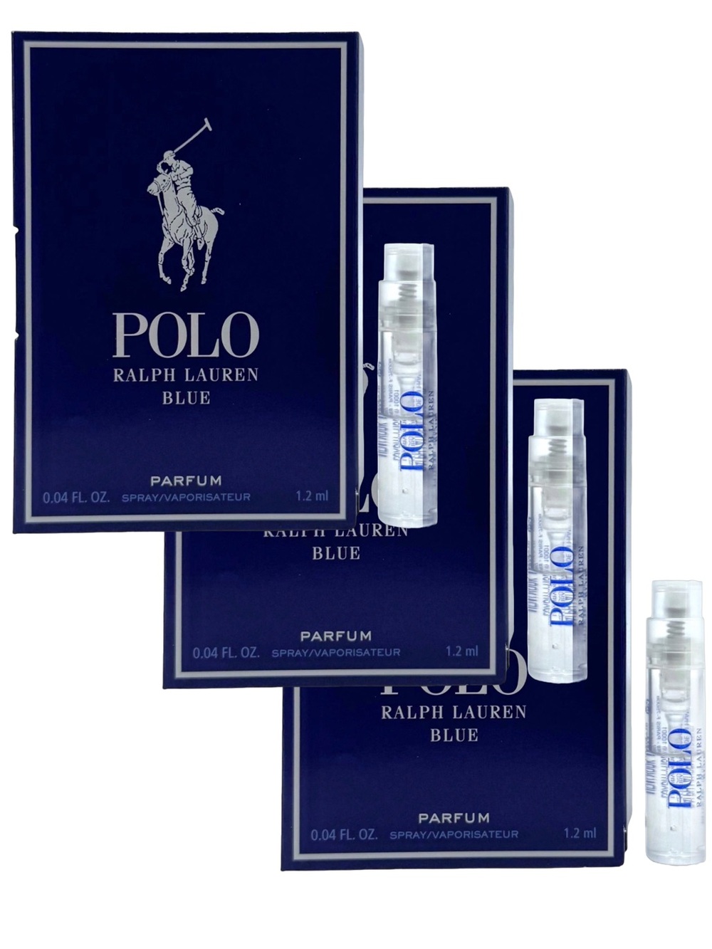 Ralph Lauren Polo Blue Parfum 3PK NEW Tester